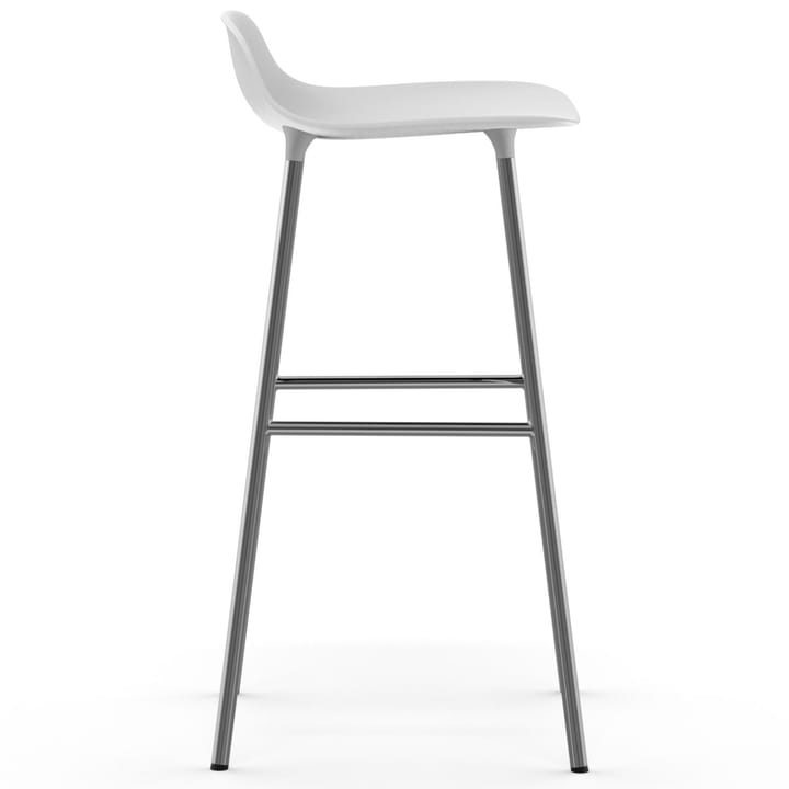 Form Barstuhl verchromte Beine 75cm, Weiß Normann Copenhagen