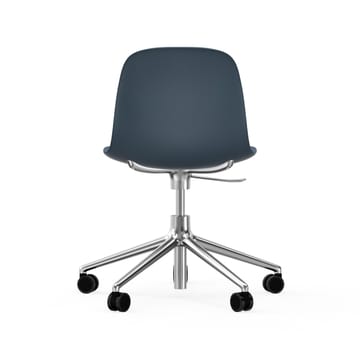 Form chair drehbar, 5W Bürostuhl - Blau, Aluminiumrollen - Normann Copenhagen