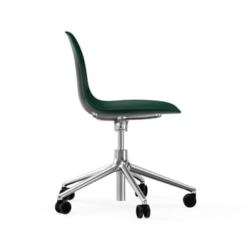 Form chair drehbar, 5W Bürostuhl - Grün, Aluminium, Rollen - Normann Copenhagen