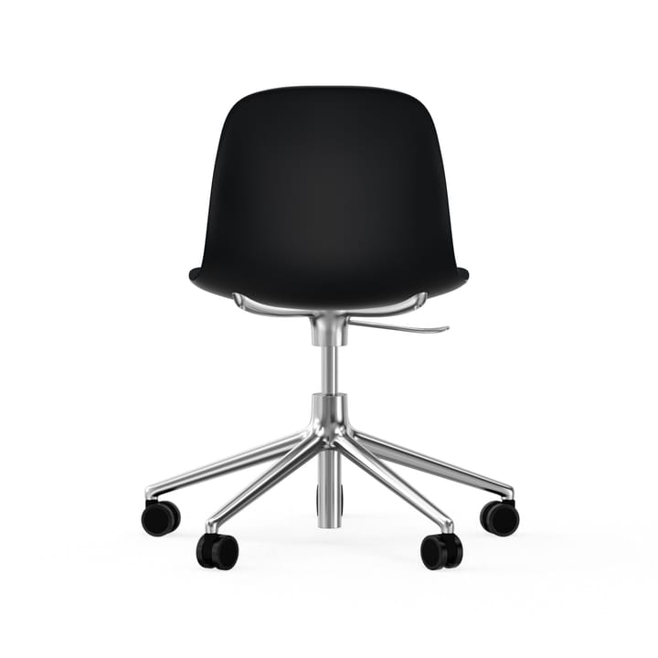 Form chair drehbar, 5W Bürostuhl, Schwarz, Aluminium, Rollen Normann Copenhagen