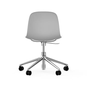 Form chair drehbar, 5W Bürostuhl - Weiß, Aluminium, Rollen - Normann Copenhagen