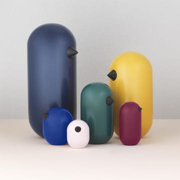 Little Bird Figur lackiert - Blau, 4,5cm - Normann Copenhagen