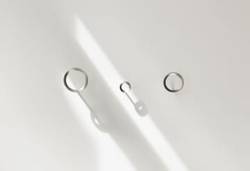 Loop Haken medium Ø 7,8 cm - Brushed Zinc - Normann Copenhagen