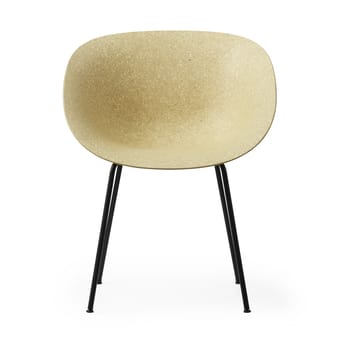 Mat Armchair Sessel - Hemp-black steel - Normann Copenhagen