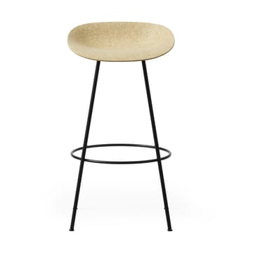 Mat Barstool Barhocker 75 cm - Hemp-black steel - Normann Copenhagen