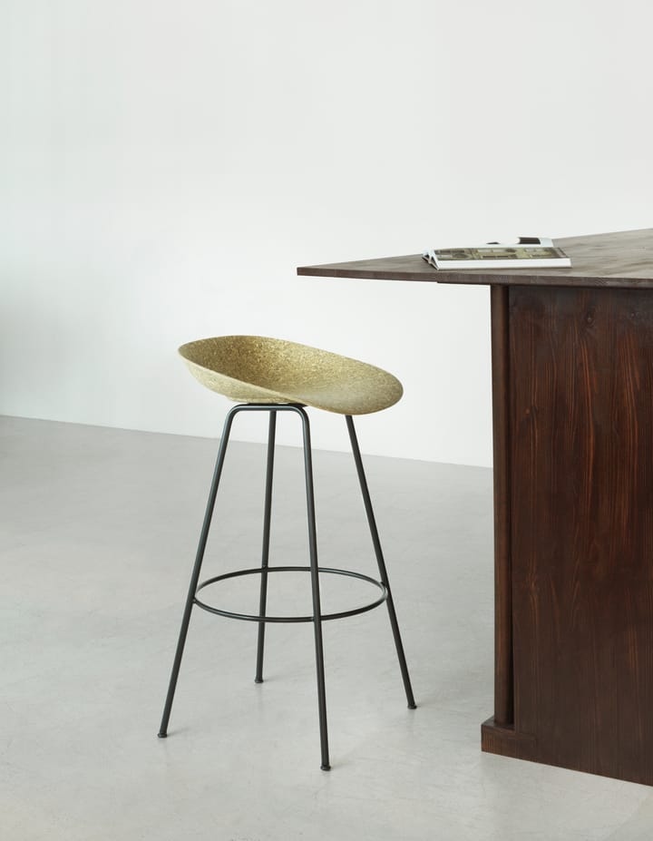 Mat Barstool Barhocker 75 cm, Seaweed-black steel Normann Copenhagen