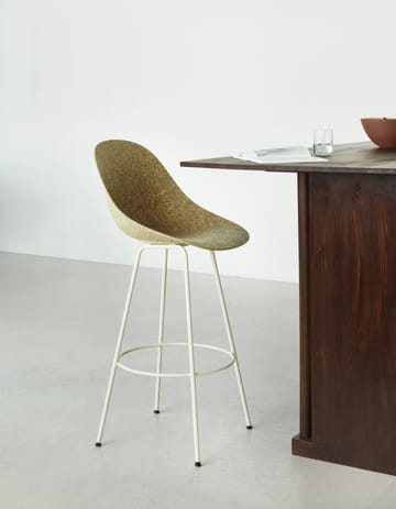 Mat Barstool Barhocker 75 cm - Seaweed-cream steel - Normann Copenhagen