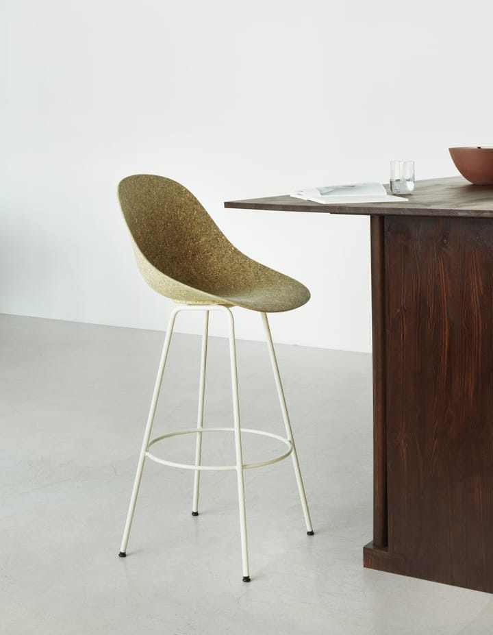 Mat Barstool Barhocker 75 cm, Seaweed-cream steel Normann Copenhagen