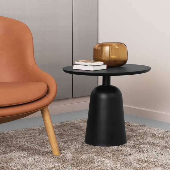 Turn verstellbarer Tisch Ø55cm, Schwarz Normann Copenhagen