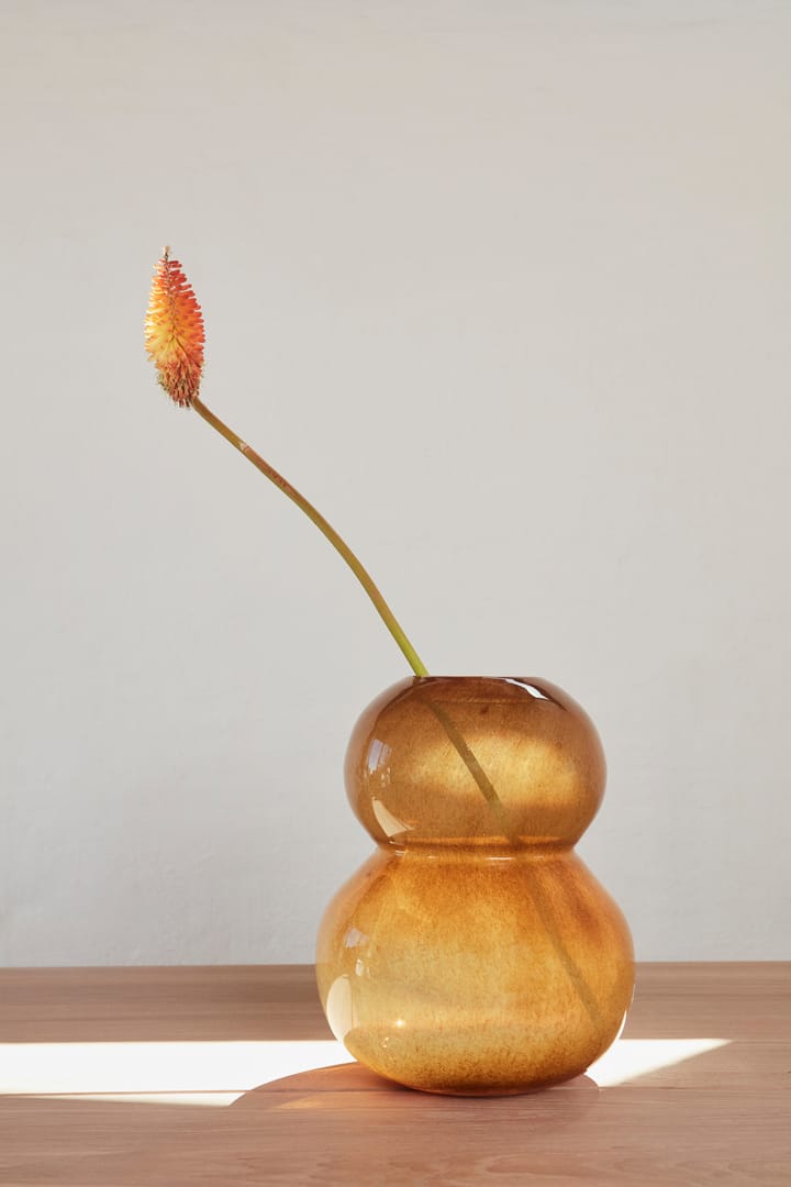 Lasi Vase 30cm, Amber OYOY