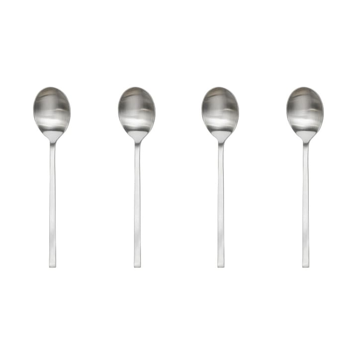 Yuka Teelöffel 4er-Pack - Brushed Steel - OYOY