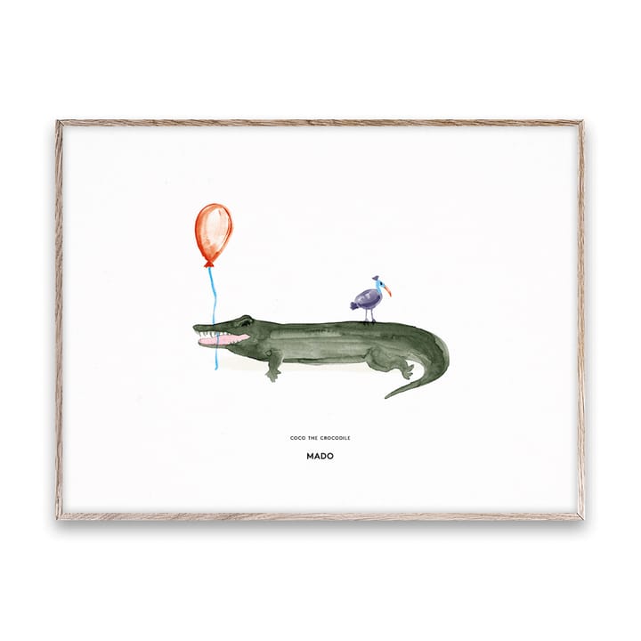 Coco the Crocodile Poster, 30 x 40cm Paper Collective