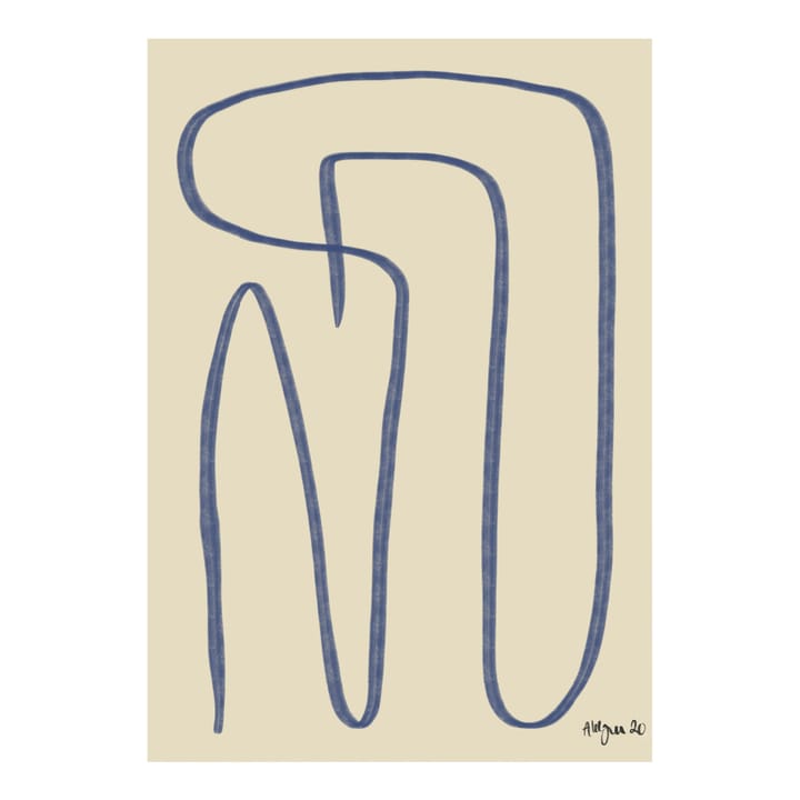 Different Ways Poster blau - 30 x 40cm - Paper Collective