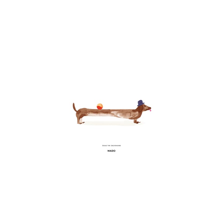 Doug the Dachshund Poster - 30 x 40cm - Paper Collective