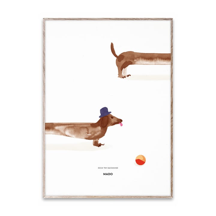 Doug the Dachshund Poster, 50 x 70cm Paper Collective