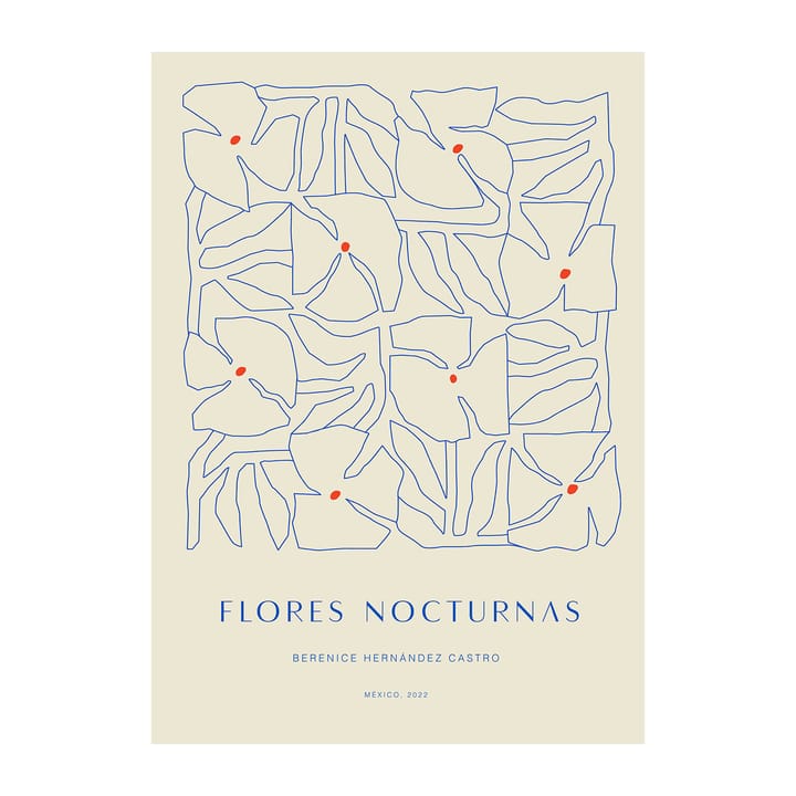Flores Nocturnas 01 Poster, 50 x 70cm Paper Collective