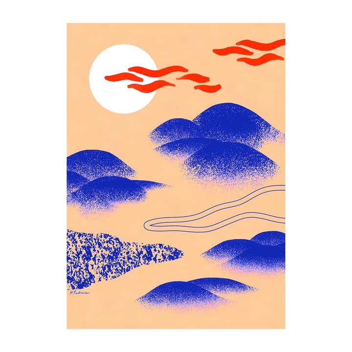 Japanese Hills Poster, 50 x 70cm Paper Collective