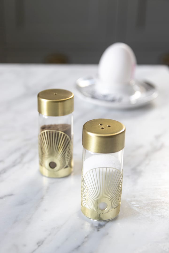 Sun Salz-und Pfeffermühle, Gold-Glas Pluto Design