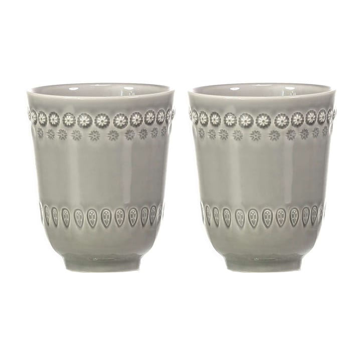 Daisy Becher 35cl 2er Pack - Soft grey (grau) - PotteryJo