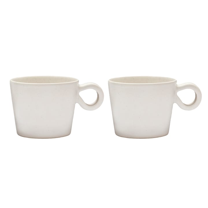 Daria Tasse mit Henkel 2er Pack - Cotton white - PotteryJo