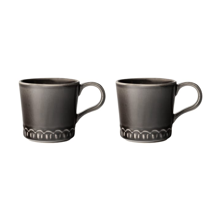 Tulipa Tasse 40 cl 2er Pack, Almost black PotteryJo