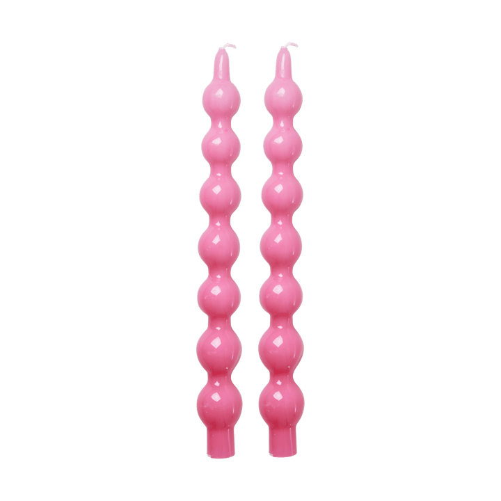 Rice Kerze 30,2 cm 2er-Pack, Pink RICE