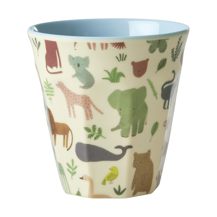 Rice Kinderbecher Melamin - Sweet Jungle Print-Soft blue - RICE