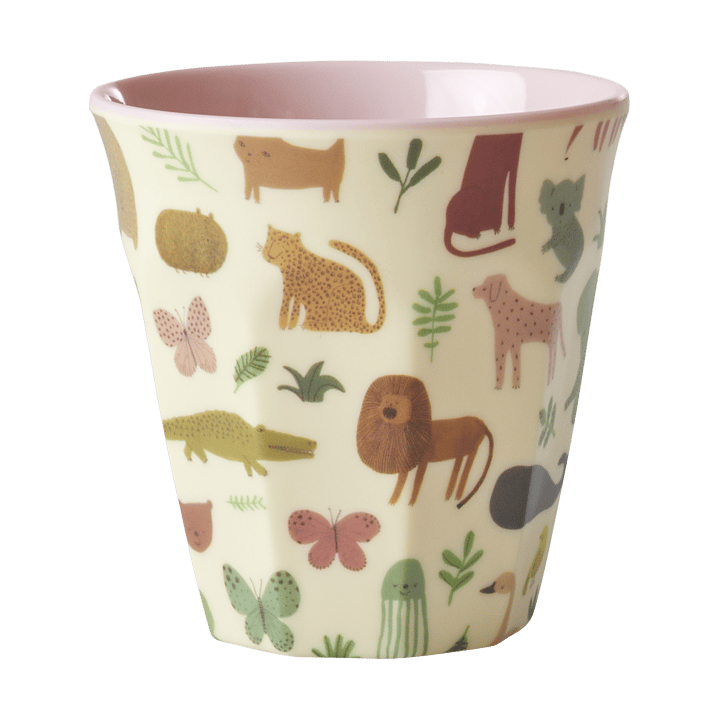 Rice Kinderbecher Melamin, Sweet Jungle Print-Soft Pink RICE