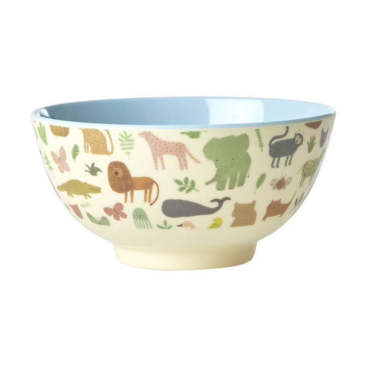 Rice Melaminschale medium - Sweet Jungle Print-Soft blue - RICE