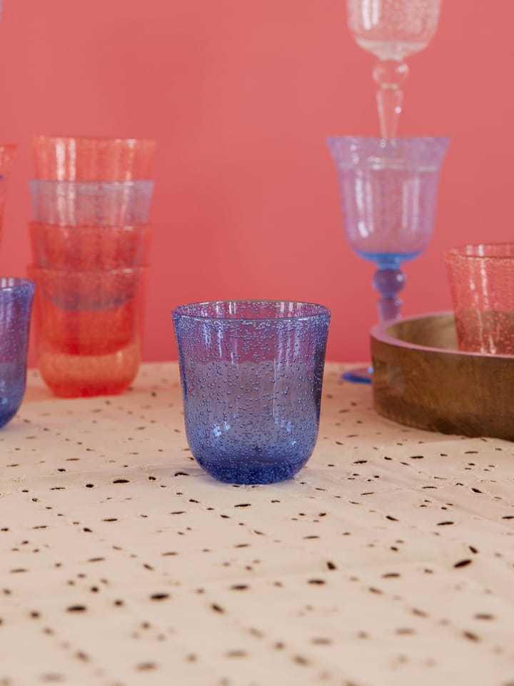 Rice Tumblerglas Bubble Design Akryl, 41 cl, Blue RICE