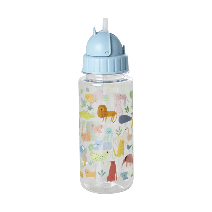 Rice Wasserflasche für Kinder 45 cl, Sweet Jungle Print-Soft blue RICE