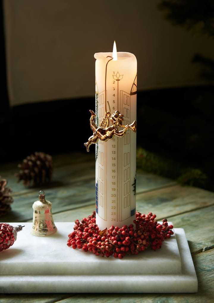 Karen Blixen Trompetenengel Weihnachtsanhänger 6,5cm, Vergoldet Rosendahl