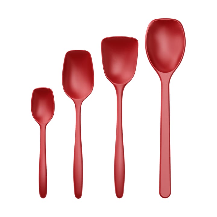 Classic Kochlöffel-Set 4-Teile, Rot Rosti