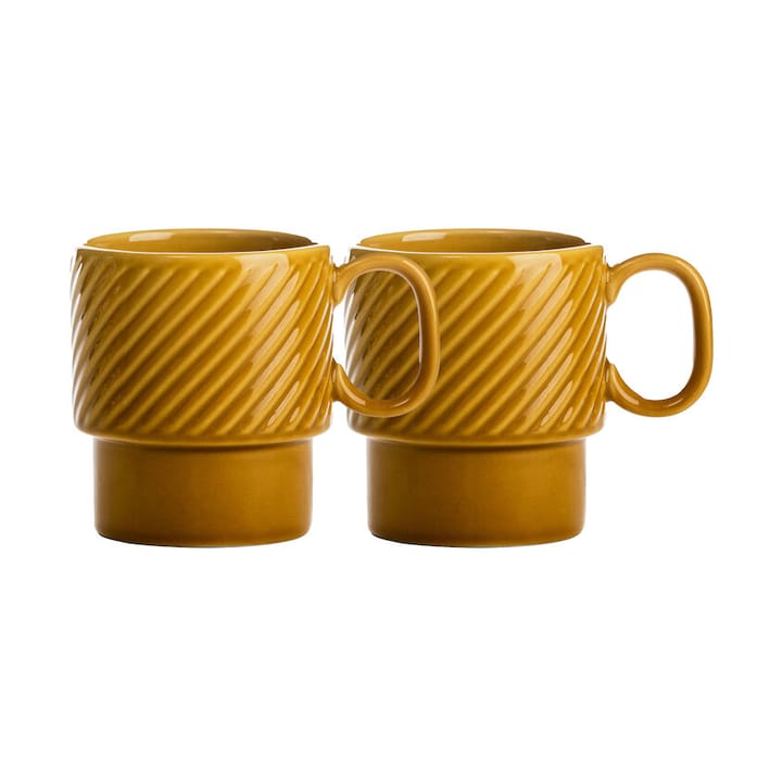 Coffee & More Kaffeetasse 2er Pack, Gelb Sagaform