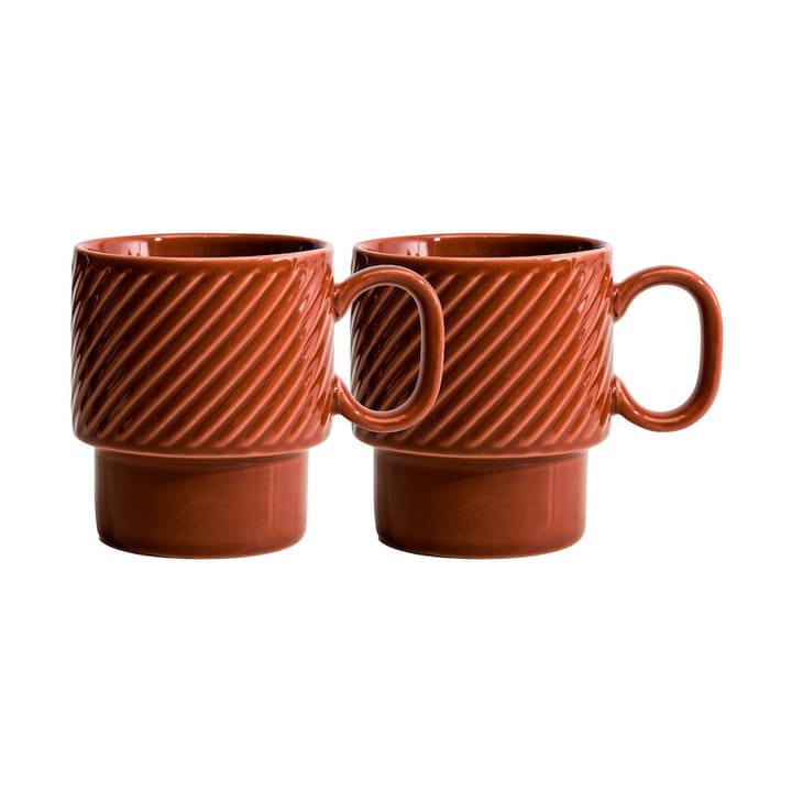 Coffee & More Kaffeetasse 2er Pack, Terrakotta Sagaform