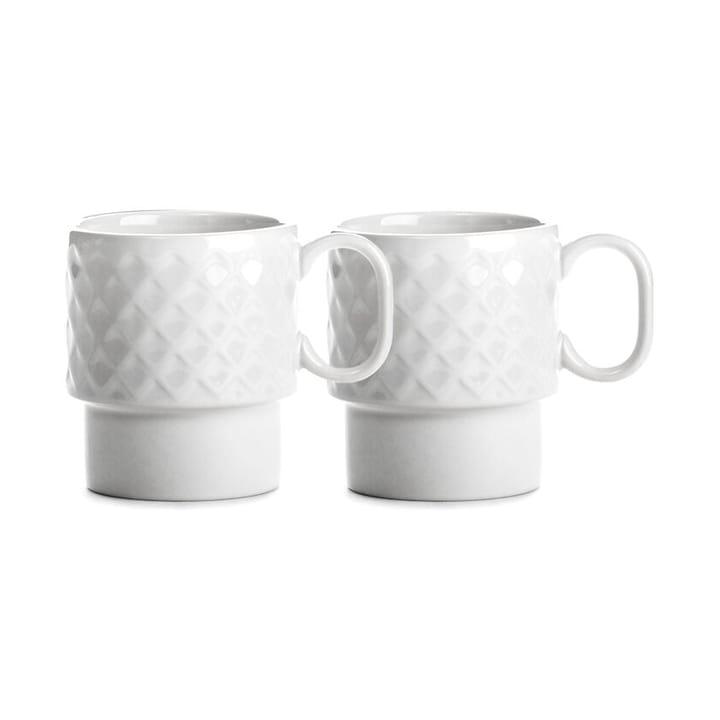 Coffee & More Kaffeetasse 2er Pack, Weiß Sagaform