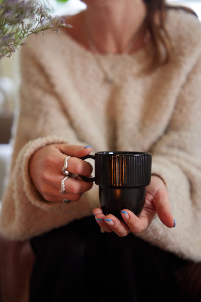 Inka-Tasse mit Henkel 27 cl, Schwarz Sagaform