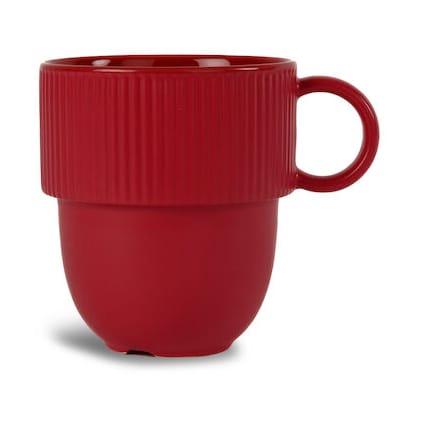 Inka-Tasse mit Henkel 27 cl - Weinrot - Sagaform