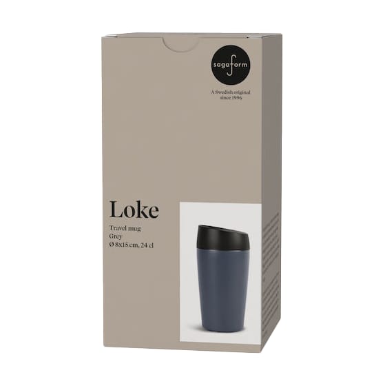 Loke Autobecher 24cl, Grau Sagaform