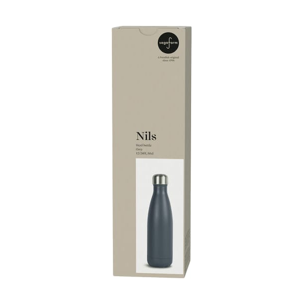 Nils Stahlflasche 50cl, Grau Sagaform