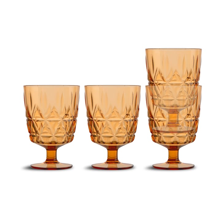 Picknick Juni Glas 4er Pack - Amber - Sagaform