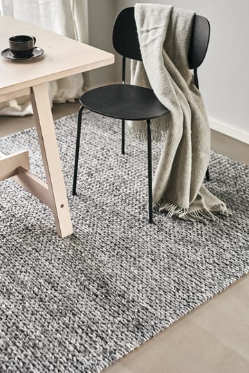 Braided Wollteppich dunkelgrau - 170x240 cm - Scandi Living