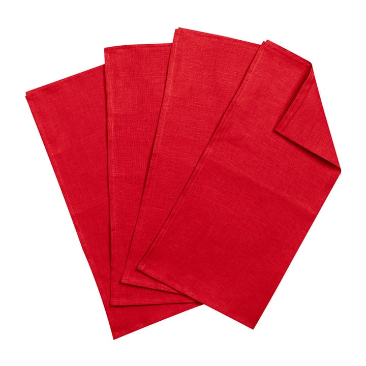 Clean Servietten 45 x 45cm 4er Pack - Red - Scandi Living