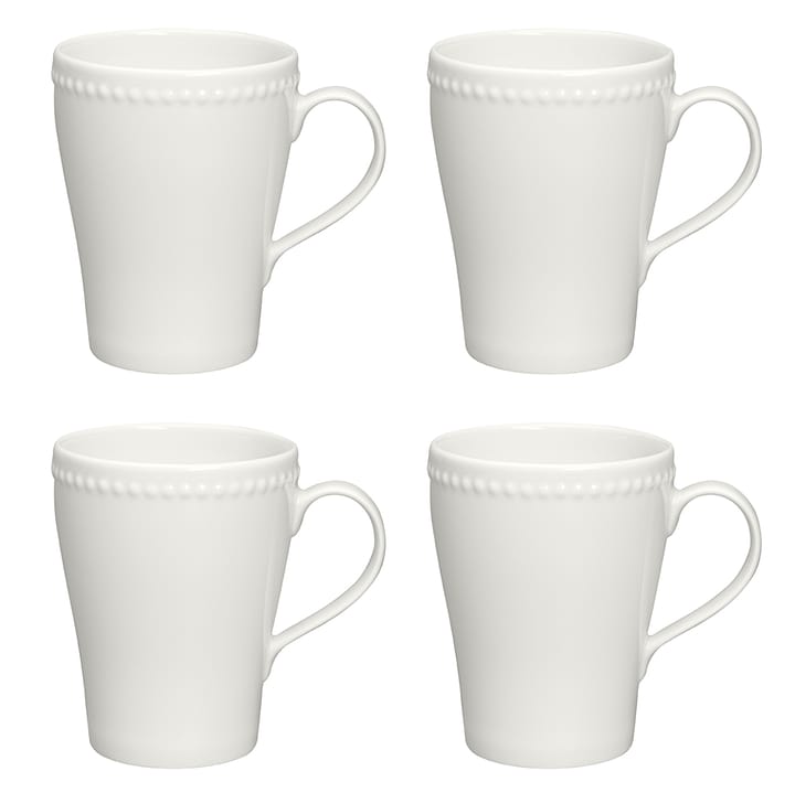 Dots Tasse 35cl 4er Pack, Cremeweiß Scandi Living