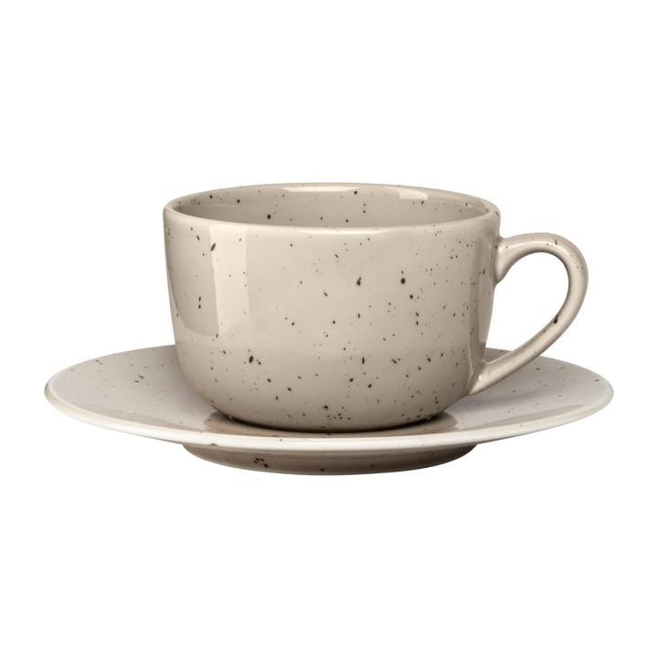 Freckle Tasse mit Untertasse 26cl, Beige Scandi Living