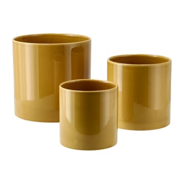 Sleek Blumentopf Ø 12 cm - Mustard - Scandi Living