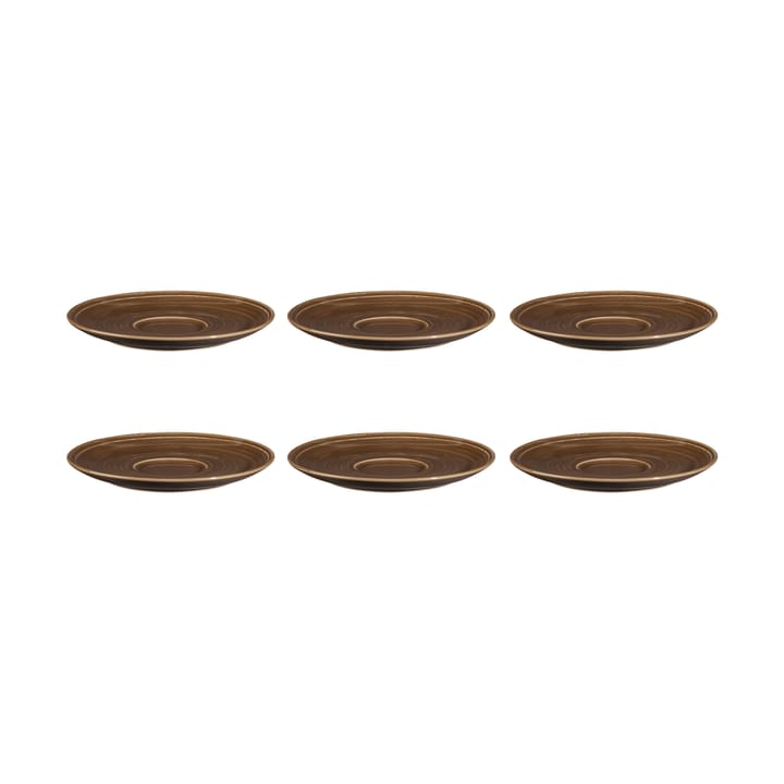 Terra Kuchenteller Ø16,1cm 6er Pack - Earth Brown - Seltmann Weiden