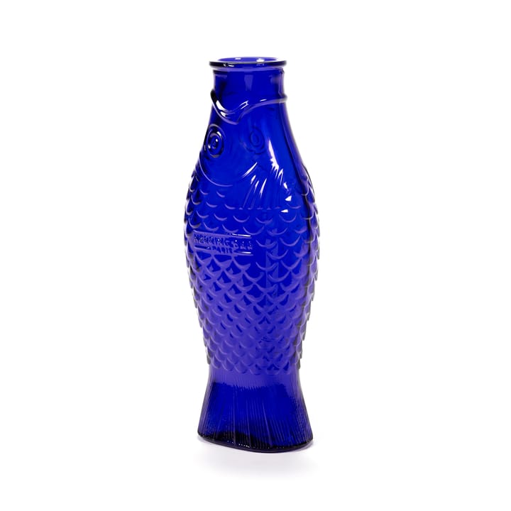 Fish & Fish Glasflasche 85 cl, Cobalt blue Serax