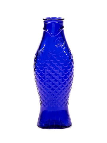 Fish & Fish Glasflasche 85 cl - Cobalt blue - Serax