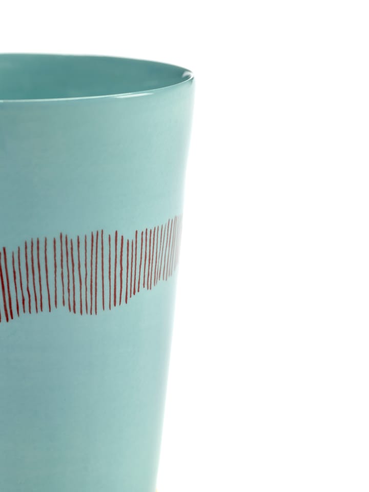 Ottolenghi Feast Teetasse 33 cl 4er Pack, Azure stripes-red Serax